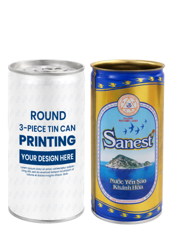 Lon Thiếc In Đựng Nước Yến 190ml (Φ50/ 52 x 110)